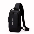 Bolsa Mochila Anti Furto Tiracolo Pochete Transversal Ombro Anti-roubo Usb