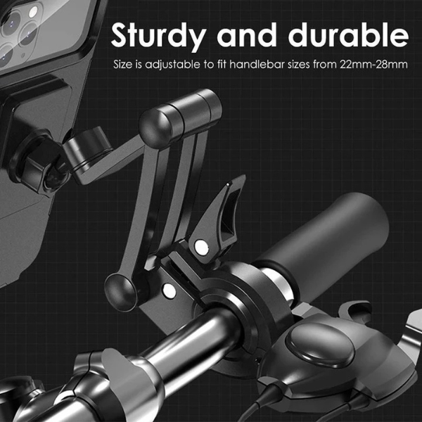 Suporte Porta Celular Moto Bike Á Prova Dágua 360° Articulado 6.5 POLEGADAS