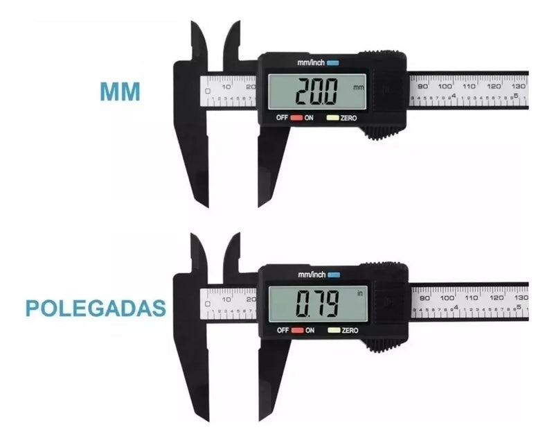 Paquimetro Digital Profissional 150mm 0,1mm Com Tela LCD E Estojo