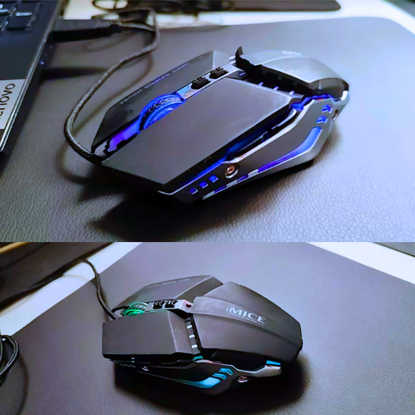 Mouses Games X8 led RGB 3200 dpi Confortavel Ergonomico Cabo Reforçado Com Filtro Envio Imediato