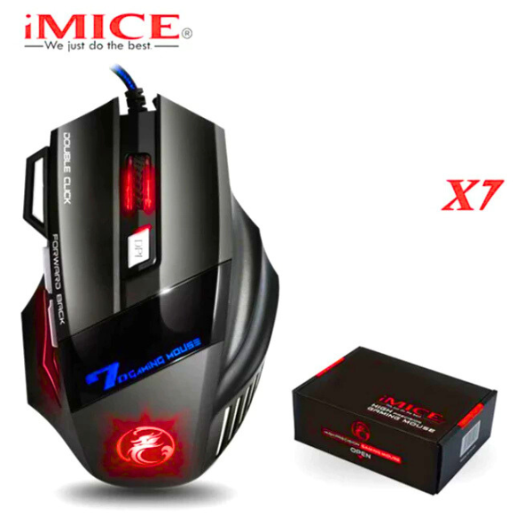 Mouses Games X8 led RGB 3200 dpi Confortavel Ergonomico Cabo Reforçado Com Filtro Envio Imediato