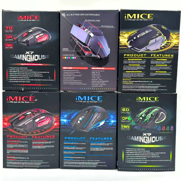 Mouses Games X8 led RGB 3200 dpi Confortavel Ergonomico Cabo Reforçado Com Filtro Envio Imediato