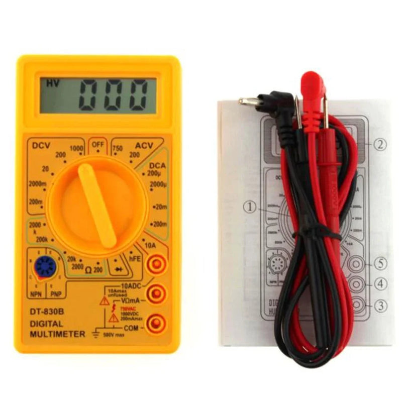 Dt-830 Dcv Dca Diode Digital Multimetro Acv With 9v Bateria