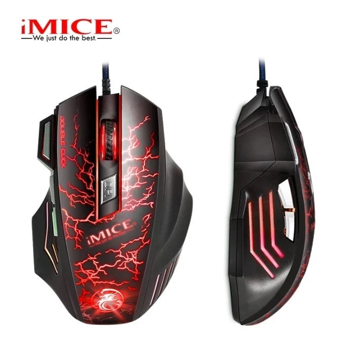 Mouses Games X8 led RGB 3200 dpi Confortavel Ergonomico Cabo Reforçado Com Filtro Envio Imediato