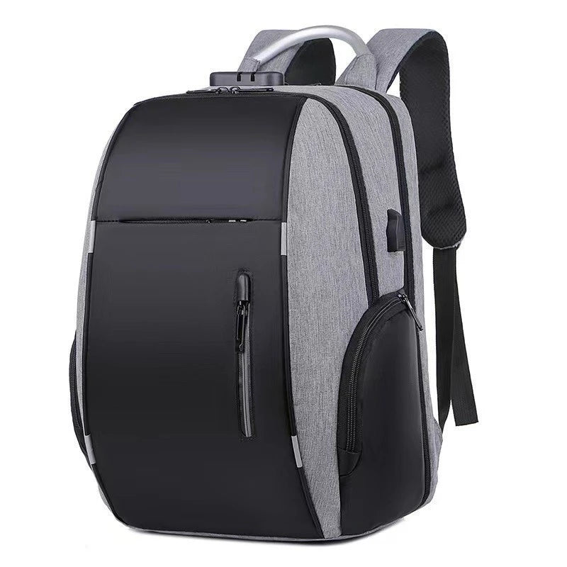 Mochila impermeável masculina multifuncional de carregamento USB de grande capacidade