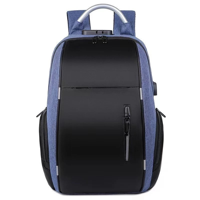 Mochila impermeável masculina multifuncional de carregamento USB de grande capacidade