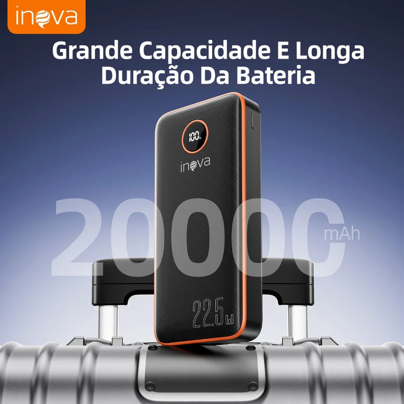 Inova power bank 20000 mah turbo 22.5W Carregador Portátil