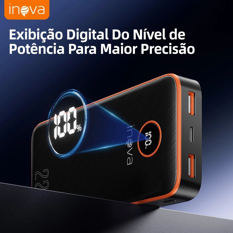 Inova power bank 20000 mah turbo 22.5W Carregador Portátil