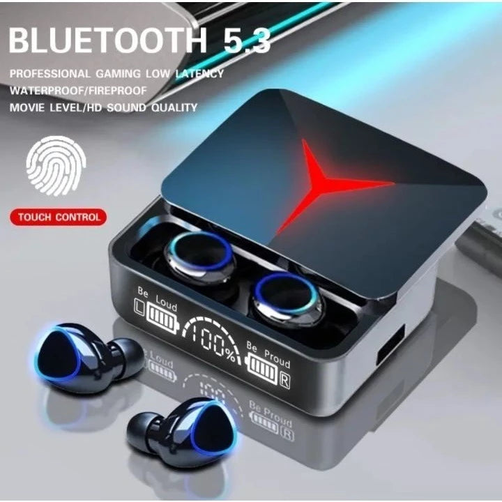 M90 Fone De Ouvido Sem Fio Bluetooth 5.3 Hifi Stereo Pro Gamer Esportivo Touch Case