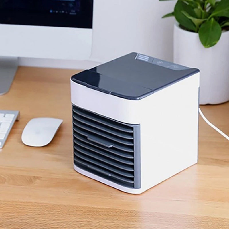 Mini Ar Condicionado Portátil Arctic Air Cooler Umidificador Climatizador Luz Led USB