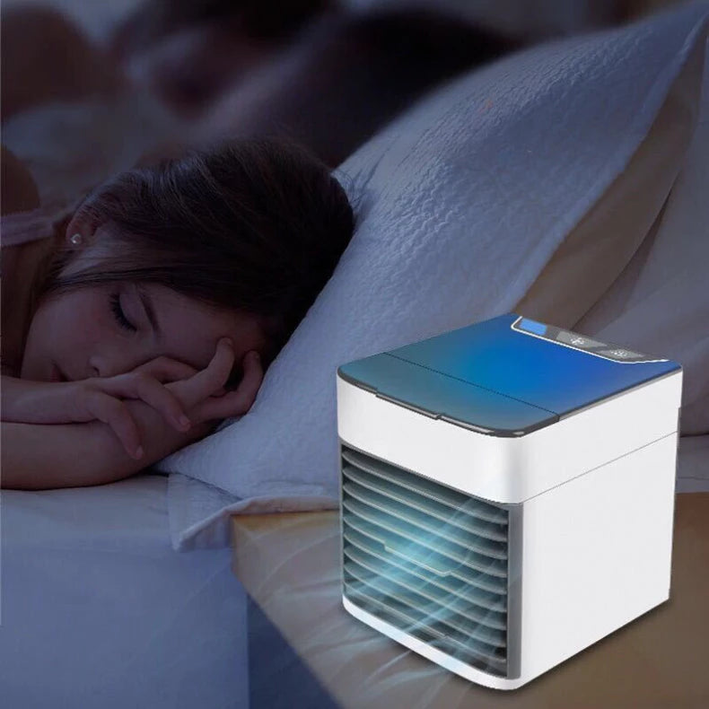 Mini Ar Condicionado Portátil Arctic Air Cooler Umidificador Climatizador Luz Led USB