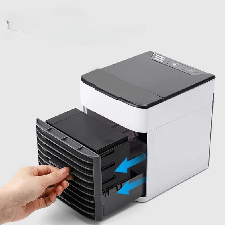 Mini Ar Condicionado Portátil Arctic Air Cooler Umidificador Climatizador Luz Led USB