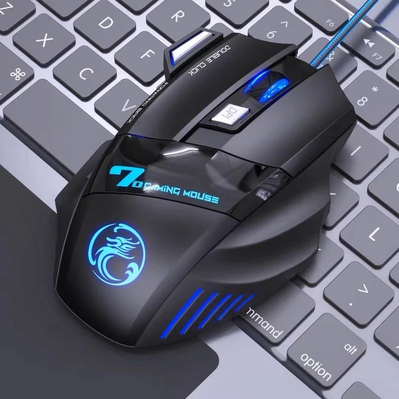 Mouses Games X8 led RGB 3200 dpi Confortavel Ergonomico Cabo Reforçado Com Filtro Envio Imediato